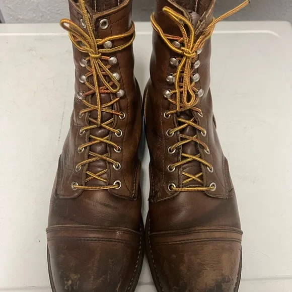 Vtg iron ranger Redwing boots Steel toe size 11 B - Picture 4 of 10